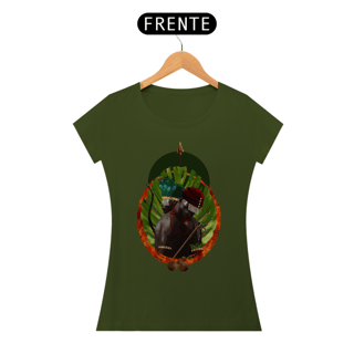 Nome do produto Camiseta Feminina Exu e Oxossi - By Ziggy Artes 100% Algodão Fio 30.1 Malha Fria Gola Ribana Costura Reforçada 3X Sem Juros [Frete Grátis]