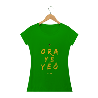 Nome do produto Camiseta Feminina Osun Oxum - Saudação Òóré Yéyé Osun