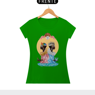 Nome do produto Camiseta Feminina  Ewa e Yemanjá - By Ziggy Artes