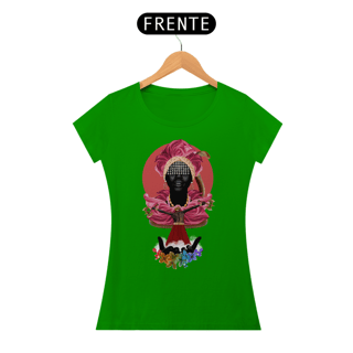 Nome do produto Camiseta Feminina Ewa e Xangô - By Ziggy Artes 100% Algodão Fio 30.1 Malha Fria Gola Ribana Costura Reforçada 3X Sem Juros [Frete Grátis]