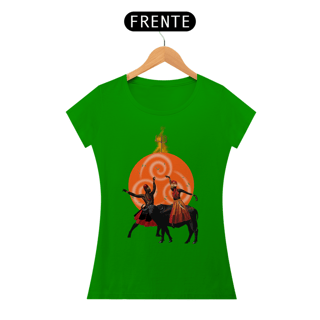 Nome do produto Camiseta Feminina Exu e Iansã - By Ziggy Artes 100% Algodão Fio 30.1 Gola Ribana Costura Reforçada 3X Sem Juros
