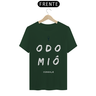 Nome do produto Camiseta Masculina Yemojá Yemanjá Saudação Odomiô 100% Algodão Fio 24.1, 145g costura simples e gola ribana