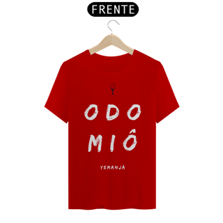Nome do produto Camiseta Masculina Yemojá Yemanjá Saudação Odomiô 100% Algodão Fio 24.1, 145g costura simples e gola ribana