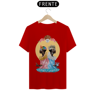 Nome do produto Camiseta Yabás Ewa e Yemanjá - By Ziggy Artes 100% Algodão Fio 30.1 Malha Fria Gola Ribana Costura Reforçada 3X Sem Juros
