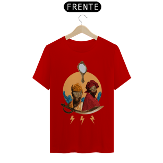 Nome do produto Camiseta Unissex Oxum e Iansã - By Ziggy Artes 100% Algodão Fio 30.1 Malha Fria Gola Ribana Costura Reforçada