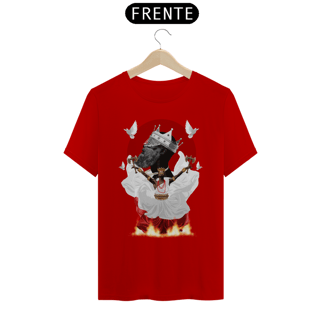 Nome do produto Camiseta Unissex Oxalá e Xangô Ayrá - By Ziggy Artes 100% Algodão Fio 30.1 Malha Fria Gola Ribana Costura Reforçada 3X Sem Juros