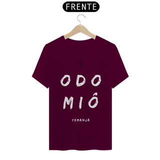 Nome do produto Camiseta Masculina Yemojá Yemanjá Saudação Odomiô 100% Algodão Fio 24.1, 145g costura simples e gola ribana