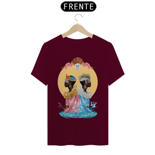 Nome do produto Camiseta Yabás Ewa e Yemanjá - By Ziggy Artes 100% Algodão Fio 30.1 Malha Fria Gola Ribana Costura Reforçada 3X Sem Juros