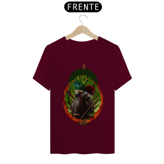 Nome do produto Camiseta Unissex Exu e Oxóssi  - By Ziggy Artes 100% Algodão Fio 30.1 Malha Fria Gola Ribana Costura Reforçada 3x Sem Juros [Frete Grátis] NORDESTE, SUDESTE E SUL