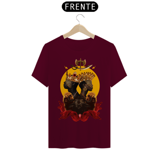 Nome do produto Camiseta Unissex Yansã e Xangô - - By Ziggy Artes 100% Algodão Fio 30.1 Malha Fria Gola Ribana Costura Reforçada 3X Sem Juros