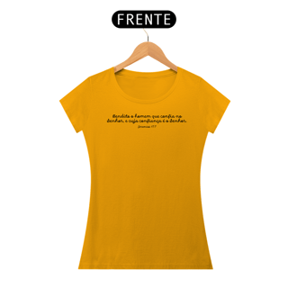 Nome do produto Bendito o homem.. (Jeremias 17:7) | Camiseta feminina