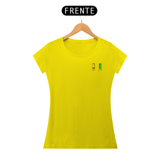 Nome do produto Sozinho, com Jesus | camiseta feminina