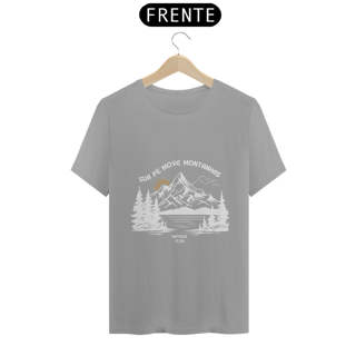 Nome do produto Sua fé move montanhas (white) | Camiseta unissex