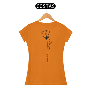 Nome do produto Lucas 8:15 - Tulipa | Camiseta Feminina