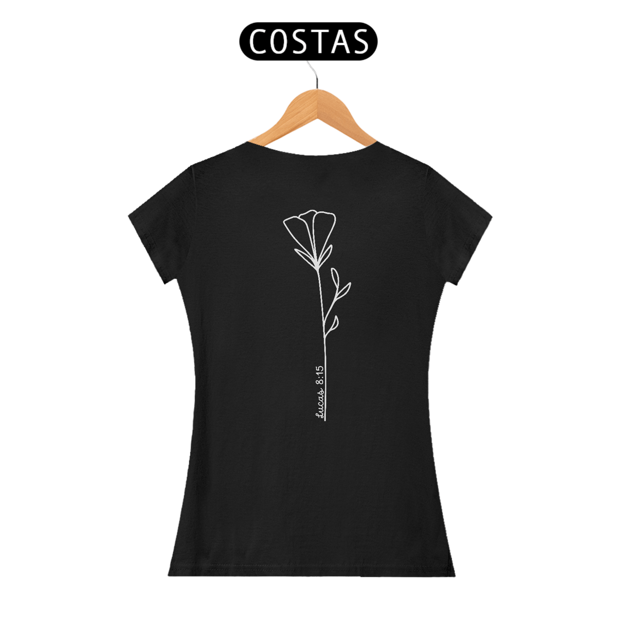 Nome do produto: Lucas 8:15 - Tulipa | Camiseta feminina