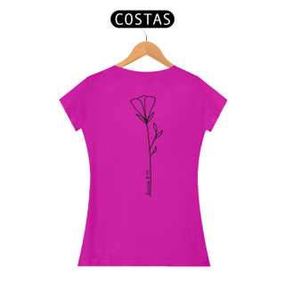 Nome do produto Lucas 8:15 - Tulipa | Camiseta Feminina