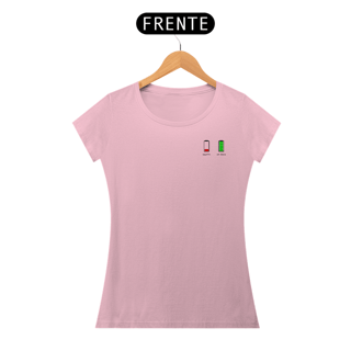 Nome do produto Sozinho, com Jesus | camiseta feminina