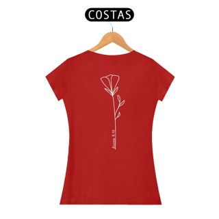 Nome do produto Lucas 8:15 - Tulipa | Camiseta feminina