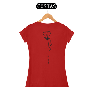 Nome do produto Lucas 8:15 - Tulipa | Camiseta Feminina