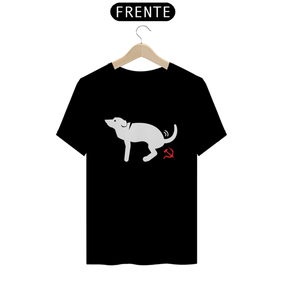 Doguinho branco cagando comunismo | Comunismo é uma merda