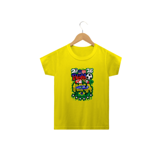 Nome do produto Camiseta Infantil Amarela RUMO AO HEXA