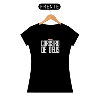 Nome do produto Camiseta Feminina CORDEIRO DE DEUS / LIGA DA JUSTIÇA