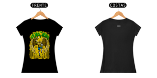 Nome do produto Camiseta Feminina Preta TORCIDA CANARINHO