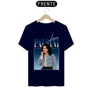Nome do produto Camiseta Unissex Laura Pausini Azul - escura