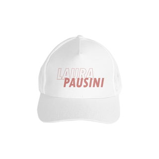 Nome do produto Boné Laura Pausini - logo rosa