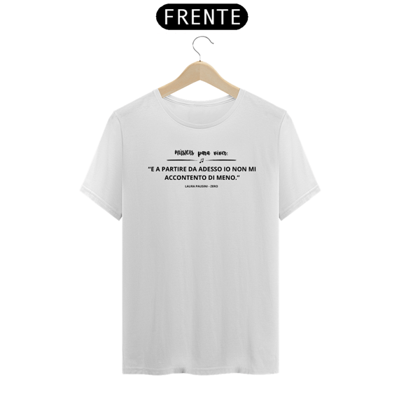 Camiseta Unissex Zero - letra preta
