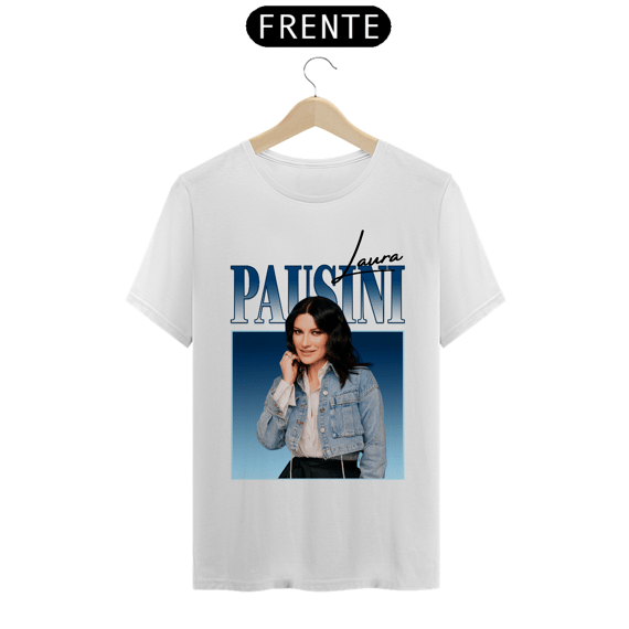 Camiseta Unissex Laura Pausini Azul - clara