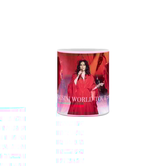 Caneca Laura Pausini World Tour 2023/2024 - Vermelha