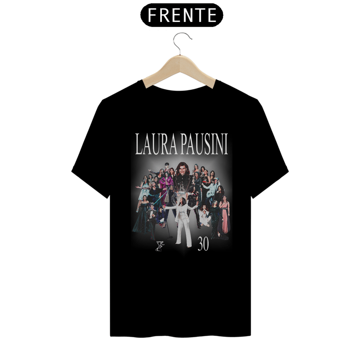 Nome do produto: Camiseta Unissex Laura Pausini 30 Anos