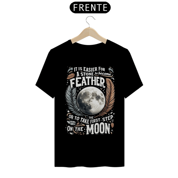 Camiseta Unissex Il Primo Passo Sulla Luna em Inglês