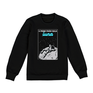 Nome do produto Moletom fechado Il Primo Passo Sulla Luna desenho