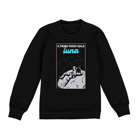 Moletom fechado Il Primo Passo Sulla Luna desenho