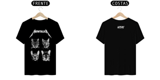 Nome do produto Camiseta Paródia Gatos Metallica