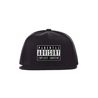 Nome do produto Boné Aba Reta ''Parental Advisory''