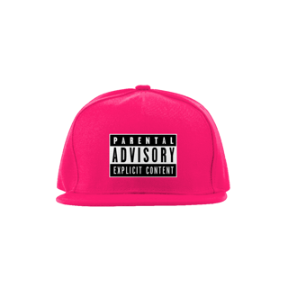 Nome do produto Boné Aba Reta ''Parental Advisory''