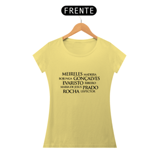 Nome do produto Camiseta Feminina Estonada Baby Long Autoras Brasileiras