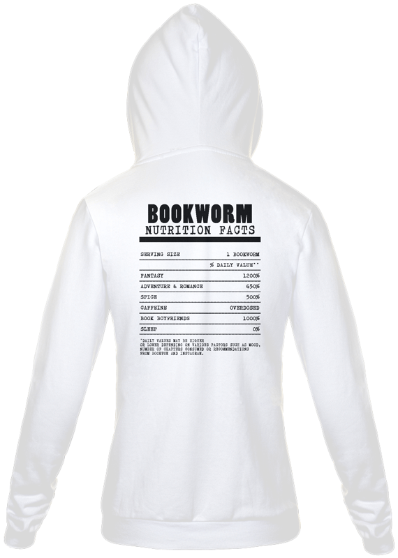 Moletom com Zíper Nutrition Facts