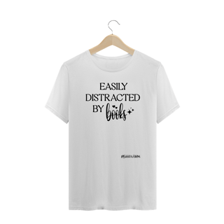 Nome do produto Camiseta Plus Size Easily Distracted by Books