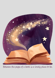 Nome do produto Between the pages of a book is a lovely place to be (Entre as páginas de um livro há um lugar encantador para se estar)