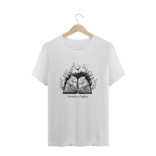 Nome do produto Camiseta Plus Size Virando a Página