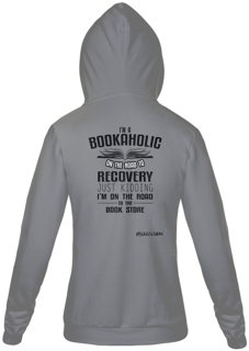 Nome do produto Moletom com Zíper I'm A Bookaholic