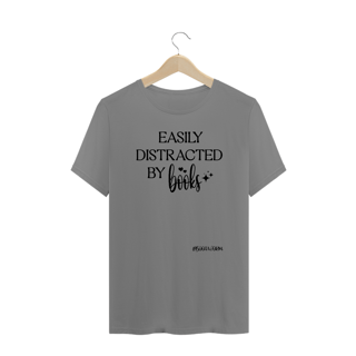 Nome do produto Camiseta Plus Size Easily Distracted by Books