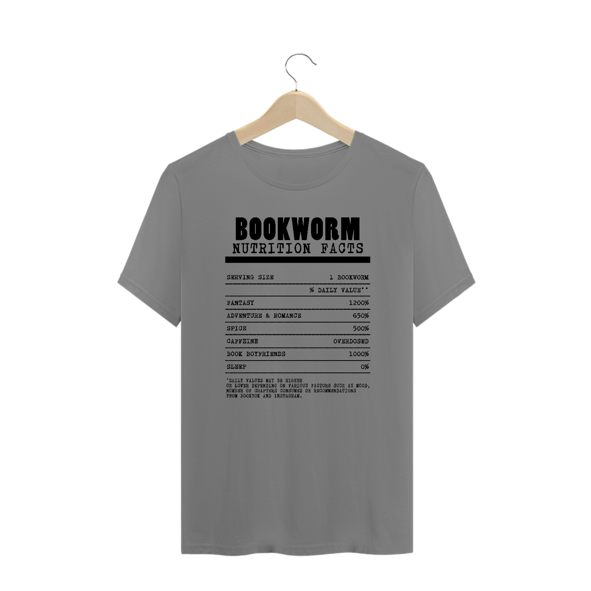 Nome do produto: Camiseta Plus Size Nutrition Facts