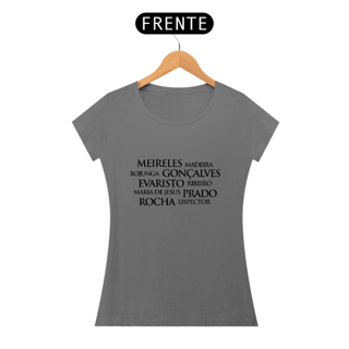 Nome do produto Camiseta Feminina Estonada Baby Long Autoras Brasileiras