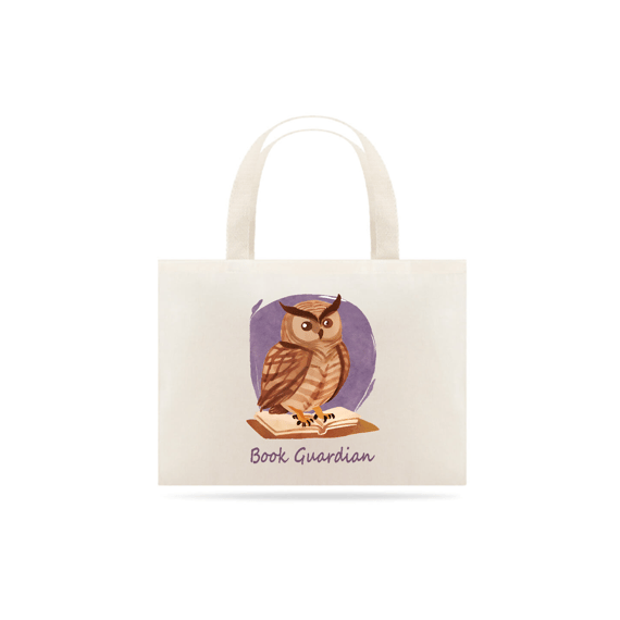 Eco Bag Grande Book Guardin (Guardião do livro)