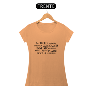 Nome do produto Camiseta Feminina Estonada Baby Long Autoras Brasileiras
